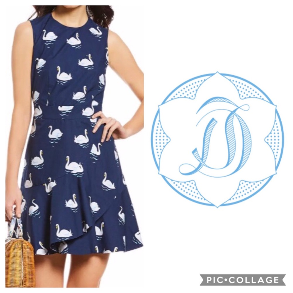 Draper James Swan Ruffle Dress